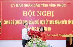  Vĩnh Phúc có nữ Giám đốc Sở Tài chính 