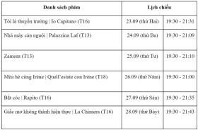 Liên hoan phim Ý 2024 chiếu các phim 'còn hay hơn năm ngoái'