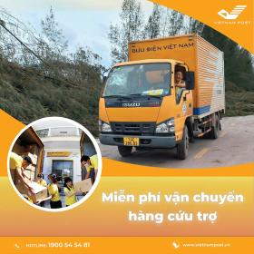 Vận chuyển miễn phí hàng cứu trợ đến 12 tỉnh thành bị bão lũ