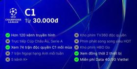  Đại tiệc Champion League trở lại trên TV360 cùng hệ gói cước mới siêu hấp dẫn 