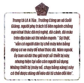 Lập chốt liên ngành, canh giữ 24/7 đá cảnh Suối Giàng, vì sao vẫn chưa hiệu quả? (Bài 4)