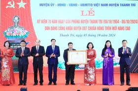  Hà Nội: Huyện Thanh Trì còn một tiêu chí để lên quận 