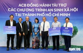 ACB hỗ trợ TP.HCM 10 tỉ đồng chăm lo an sinh xã hội, phát triển thể thao