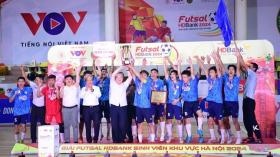  Đại học Kinh tế Kỹ thuật Công nghiệp vô địch giải futsal sinh viên Hà Nội 2024 